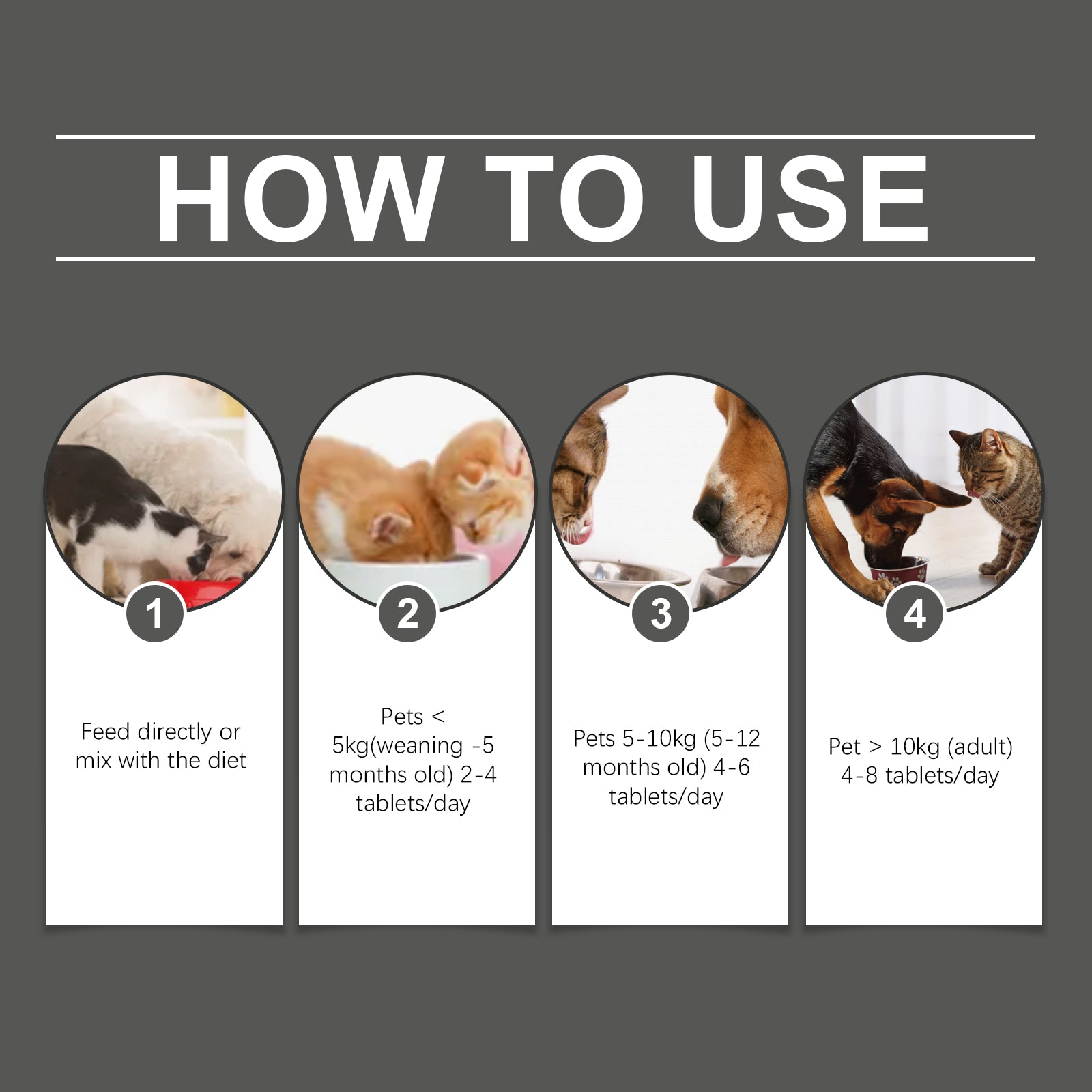 Probiotic Tablets for Cats & Dogs – Digestive Health & Immunity Supplement
