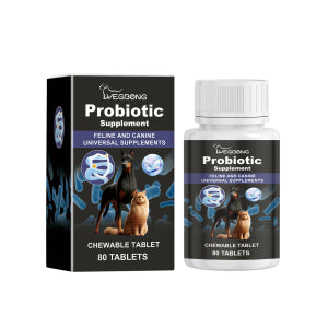 Probiotic Tablets for Cats & Dogs – Digestive Health & Immunity Supplement