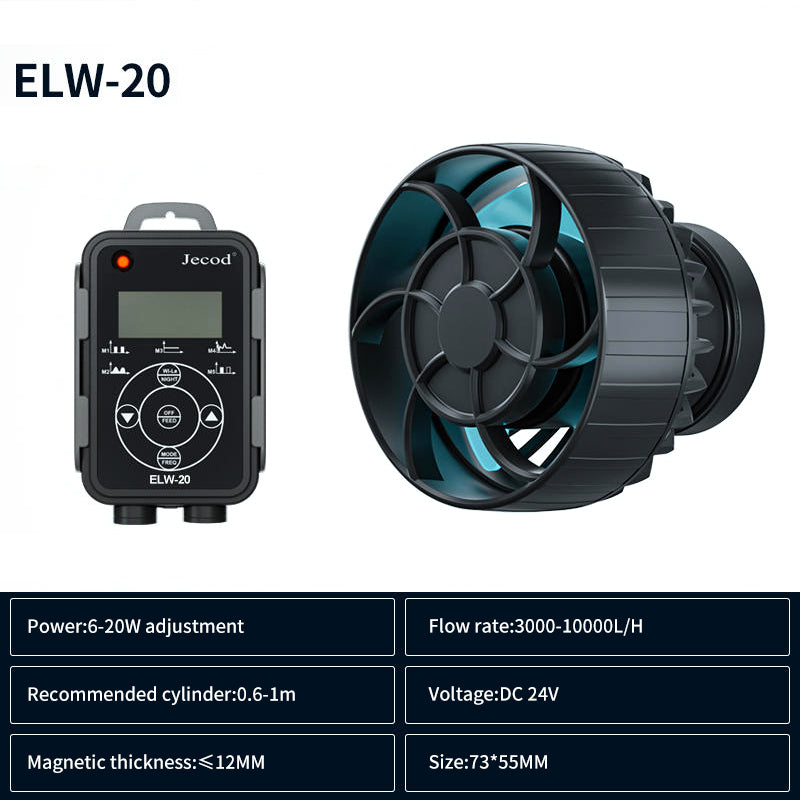 Aquarium Wave Pump with WiFi Control – EOW & ELW Series (Saltwater & Freshwater)