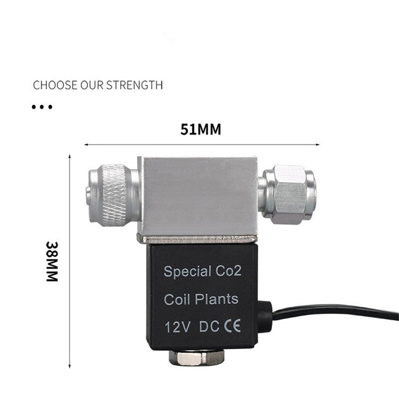 Aquarium CO2 Low Temperature Solenoid Valve DIY Automatic Switch Solenoid Valve