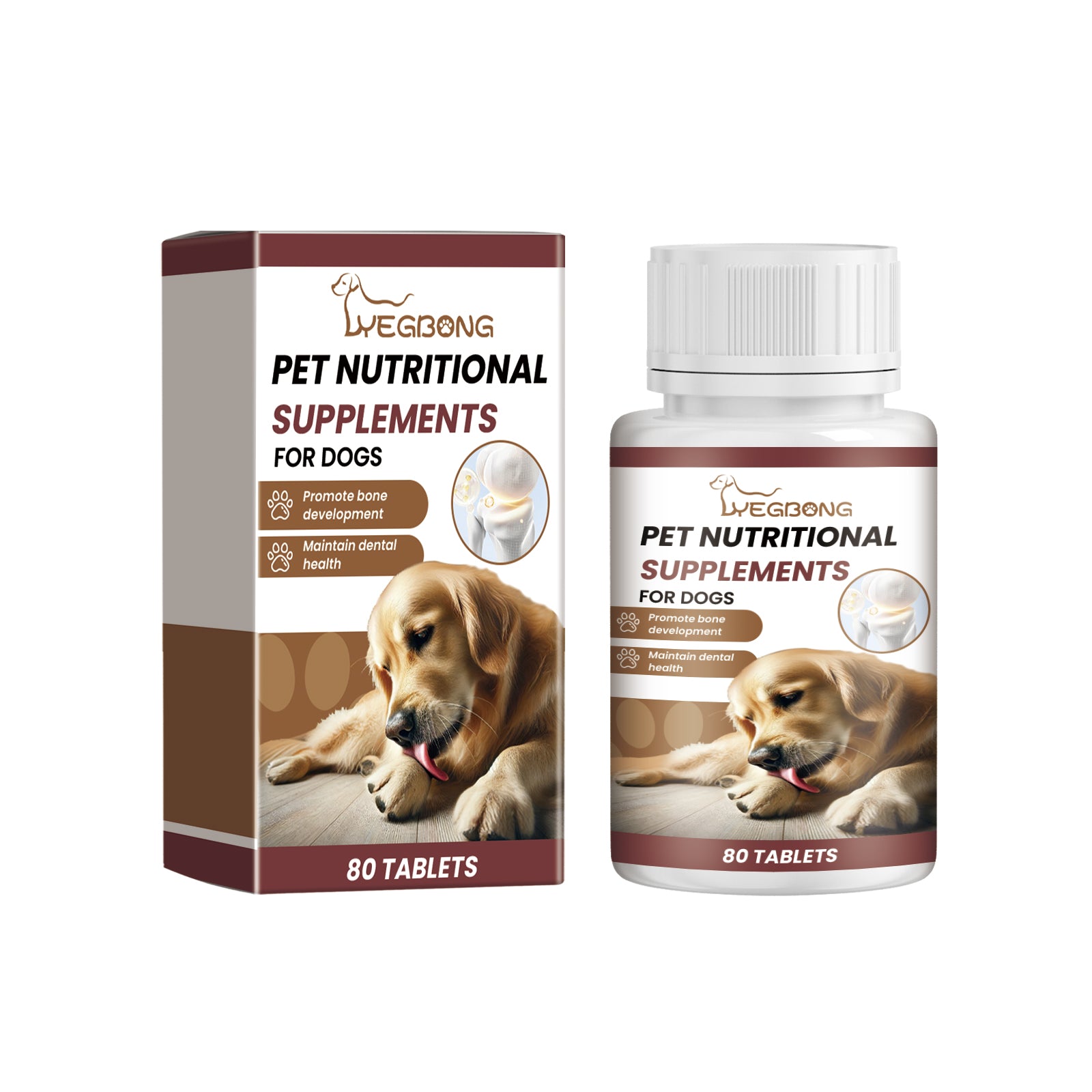 Milk Calcium Tablets for Dogs – Bone & Teeth Vitamin Supplement for Puppies & Adults