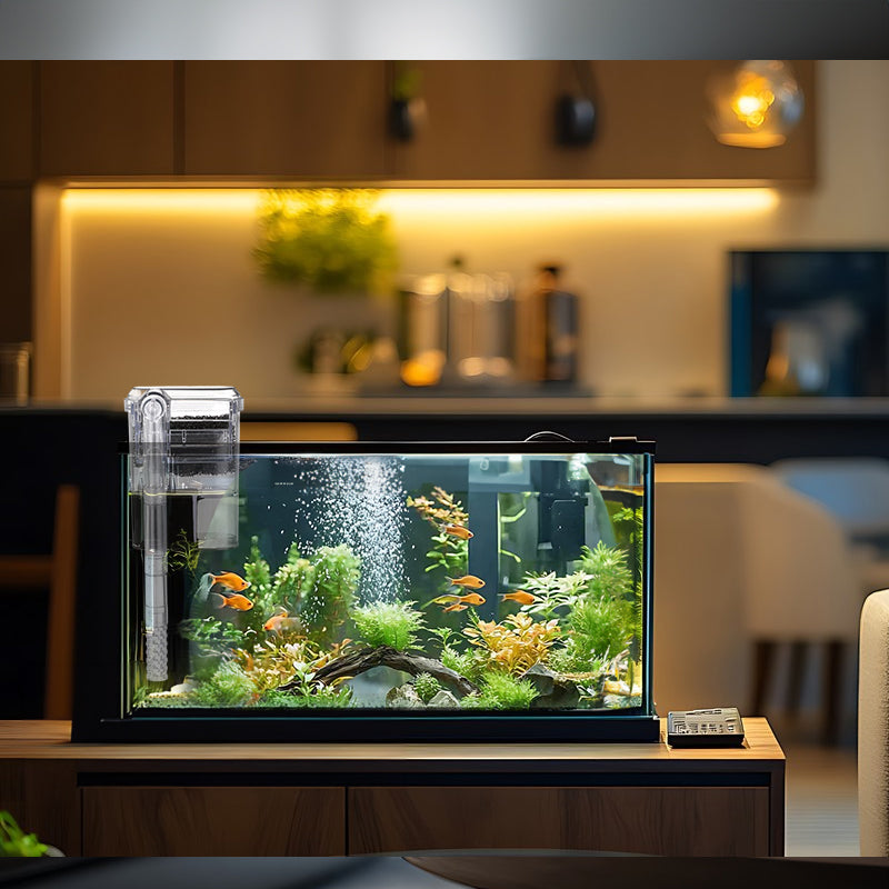 USB Hanging Aquarium Filter 2.5W 250L/H – Adjustable Flow, Plug & Play