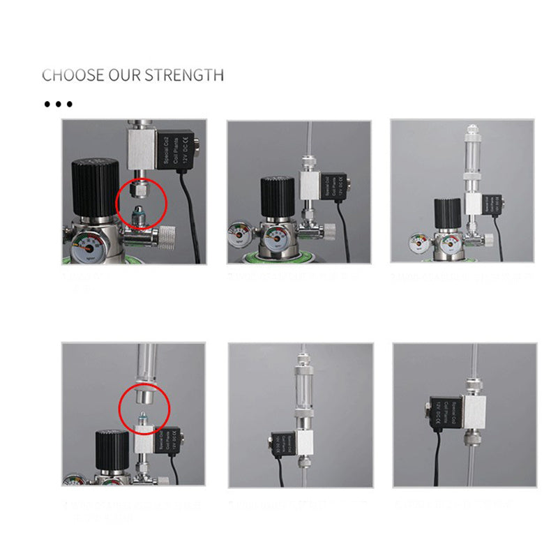 Aquarium CO2 Low Temperature Solenoid Valve DIY Automatic Switch Solenoid Valve