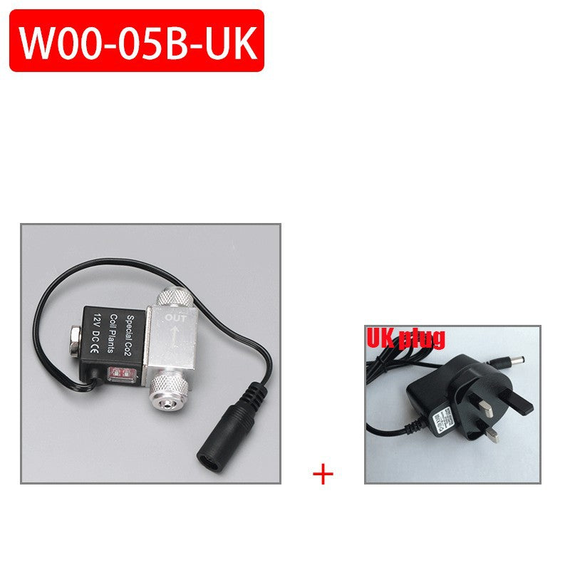 Aquarium CO2 Solenoid Valve – Low Temperature Aluminum Alloy, DIY Automatic Switch (US/EU/UK)