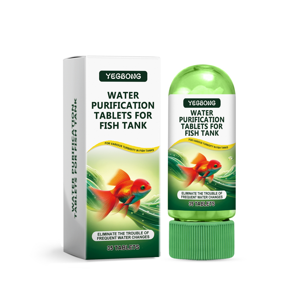 Yegbong Aquarium Water Purification Tablets, Water Quality Dedicated To Clean Deodorizing Algae Stains Sludge Clear Fish Pond
