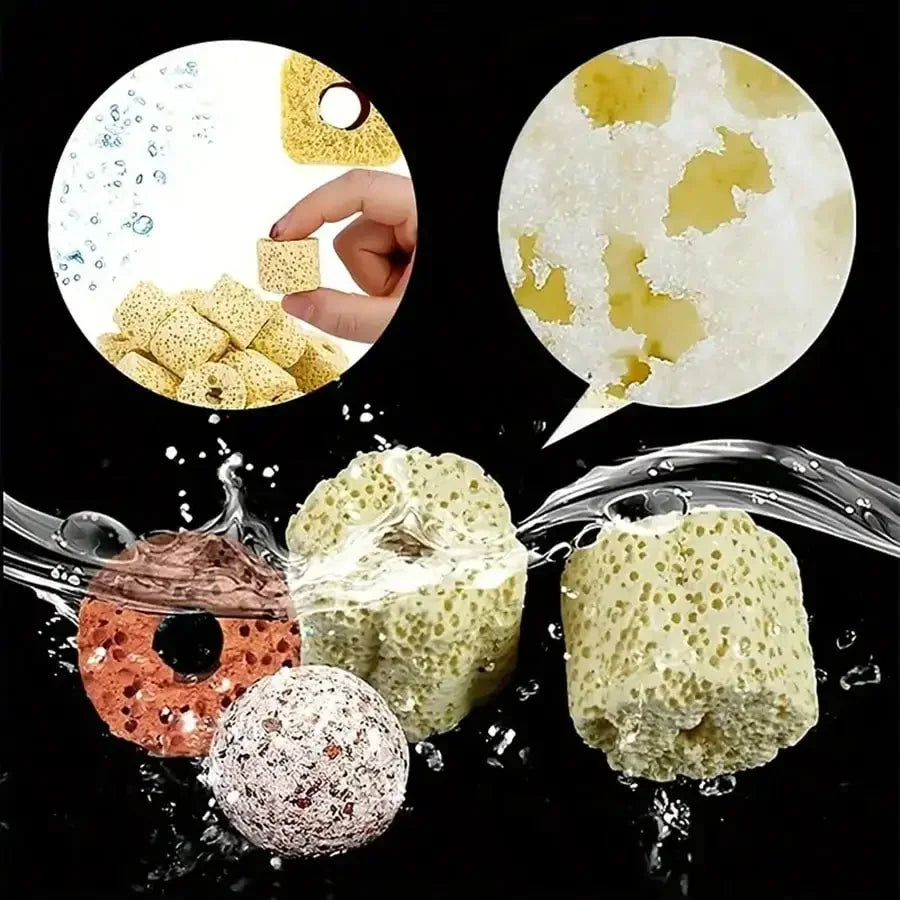 420g Premium Aquarium Filter Media in Mesh Bag — Ceramic Rings, Activated Carbon & More